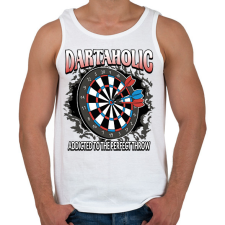PRINTFASHION Darts függő - Férfi atléta - Fehér atléta, trikó