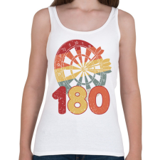 PRINTFASHION Darts - Női atléta - Fehér női trikó