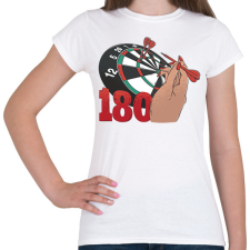 PRINTFASHION Darts - Női póló - Fehér női póló