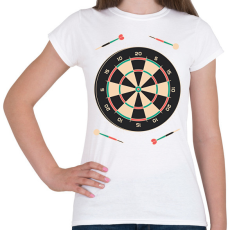 PRINTFASHION Darts - Női póló - Fehér