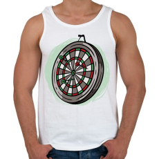 PRINTFASHION Darts tábla - Férfi atléta - Fehér