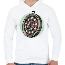 PRINTFASHION Darts tábla - Férfi kapucnis pulóver - Fehér női pulóver, kardigán
