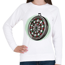 PRINTFASHION Darts tábla - Női pulóver - Fehér