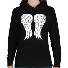 PRINTFASHION Daryl szárnyak - Női kapucnis pulóver - Fekete