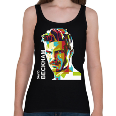 PRINTFASHION David Beckham focista - Női atléta - Fekete
