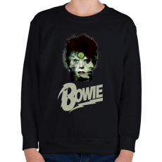 PRINTFASHION david bowie - Gyerek pulóver - Fekete