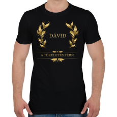 PRINTFASHION Dávid - Férfi póló - Fekete