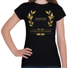 PRINTFASHION Dávid - Női póló - Fekete