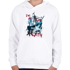 PRINTFASHION davytheme-01.png - Gyerek kapucnis pulóver - Fehér gyerek pulóver, kardigán