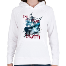 PRINTFASHION davytheme-01.png - Női kapucnis pulóver - Fehér