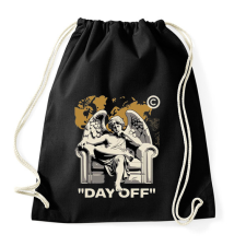 PRINTFASHION "Day Off" - Sportzsák, Tornazsák - Fekete tornazsák