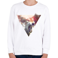 PRINTFASHION Daylight moon - Gyerek pulóver - Fehér