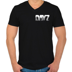 PRINTFASHION Dayz - Férfi V-nyakú póló - Fekete