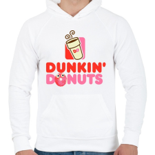 PRINTFASHION DD fánk - Férfi kapucnis pulóver - Fehér férfi pulóver, kardigán