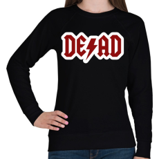 PRINTFASHION DEAD - ACDC paródia - Női pulóver - Fekete