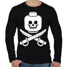 PRINTFASHION Dead Bricks Tell No Tales - Férfi hosszú ujjú póló - Fekete férfi póló