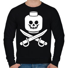 PRINTFASHION Dead Bricks Tell No Tales - Férfi pulóver - Fekete