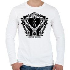 PRINTFASHION Dead inside - Férfi hosszú ujjú póló - Fehér