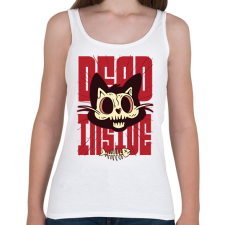 PRINTFASHION Dead inside - Női atléta - Fehér női trikó