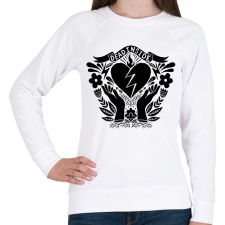 PRINTFASHION Dead inside - Női pulóver - Fehér női pulóver, kardigán