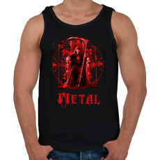 PRINTFASHION dead metal - Férfi atléta - Fekete