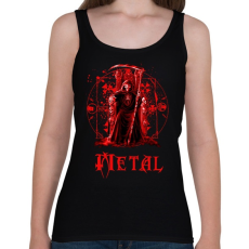PRINTFASHION dead metal - Női atléta - Fekete