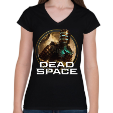 PRINTFASHION Dead Space - Női V-nyakú póló - Fekete női póló