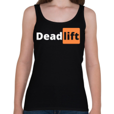 PRINTFASHION Deadlift - Női atléta - Fekete női trikó