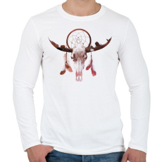 PRINTFASHION Deadly desert - Férfi hosszú ujjú póló - Fehér