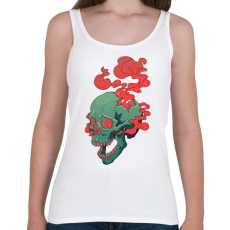 PRINTFASHION Deadly Skull - Női atléta - Fehér