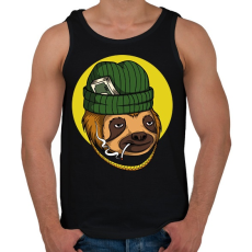 PRINTFASHION Dealer lajhár - Férfi atléta - Fekete