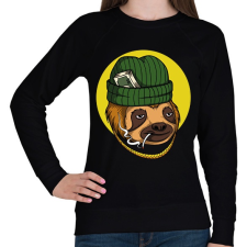 PRINTFASHION Dealer lajhár - Női pulóver - Fekete női pulóver, kardigán