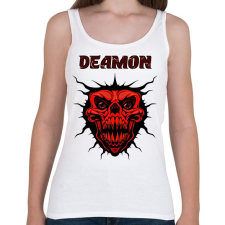 PRINTFASHION DEAMON - Női atléta - Fehér női trikó