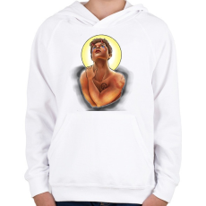 PRINTFASHION Dean - Gyerek kapucnis pulóver - Fehér