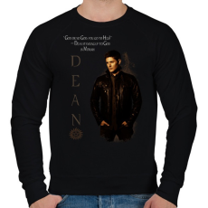PRINTFASHION dean winchester - Férfi pulóver - Fekete