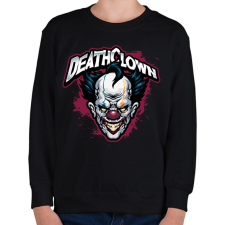 PRINTFASHION Death Clowns - Gyerek pulóver - Fekete gyerek pulóver, kardigán