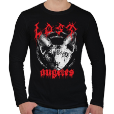 PRINTFASHION Death Metal Lost Angeles - Férfi hosszú ujjú póló - Fekete férfi póló