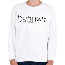 PRINTFASHION Death note (fekete) - Gyerek pulóver - Fehér