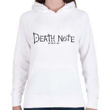 PRINTFASHION Death note (fekete) - Női kapucnis pulóver - Fehér női pulóver, kardigán
