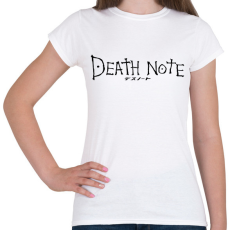 PRINTFASHION Death note (fekete) - Női póló - Fehér