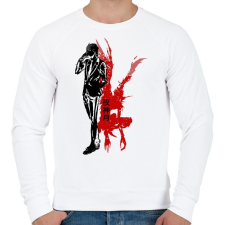 PRINTFASHION Death note - Férfi pulóver - Fehér férfi pulóver, kardigán