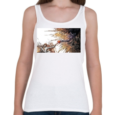 PRINTFASHION Death Note - Isteni érintés - Női atléta - Fehér női trikó