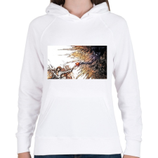 PRINTFASHION Death Note - Isteni érintés - Női kapucnis pulóver - Fehér női pulóver, kardigán