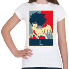 PRINTFASHION Death Note - L - Női póló - Fehér női póló