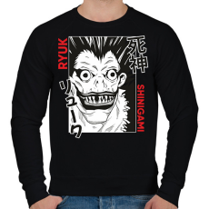 PRINTFASHION Death Note Ryuk - Férfi pulóver - Fekete
