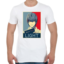 PRINTFASHION Death Note - Yagami - Férfi póló - Fehér férfi póló