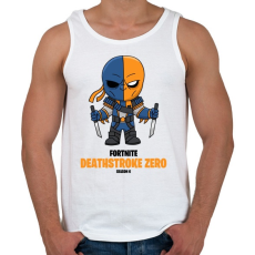 PRINTFASHION Deathstroke Zero - Fortnite Season 6 - Férfi atléta - Fehér