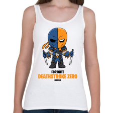 PRINTFASHION Deathstroke Zero - Fortnite Season 6 - Női atléta - Fehér női trikó