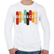 PRINTFASHION Debrecen - Színes - Férfi hosszú ujjú póló - Fehér