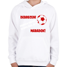 PRINTFASHION Debreceni drukker - Gyerek kapucnis pulóver - Fehér gyerek pulóver, kardigán